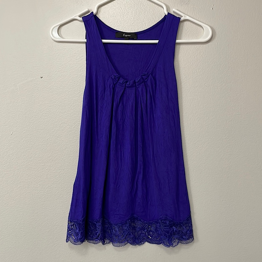 Express purple tank top. Size XS